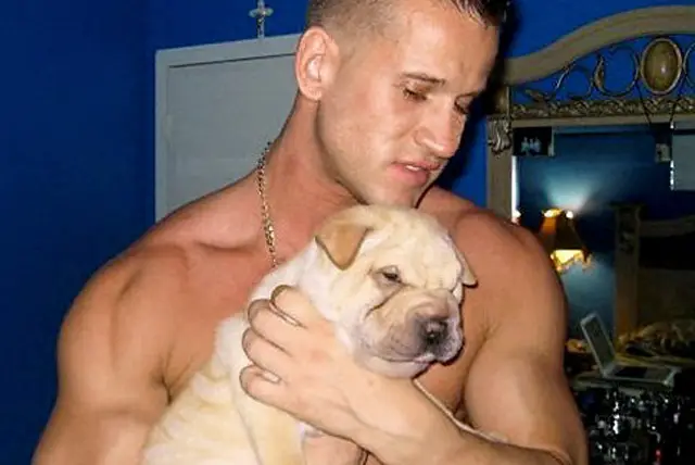 Milan Rysa and his dog Brooklyn
